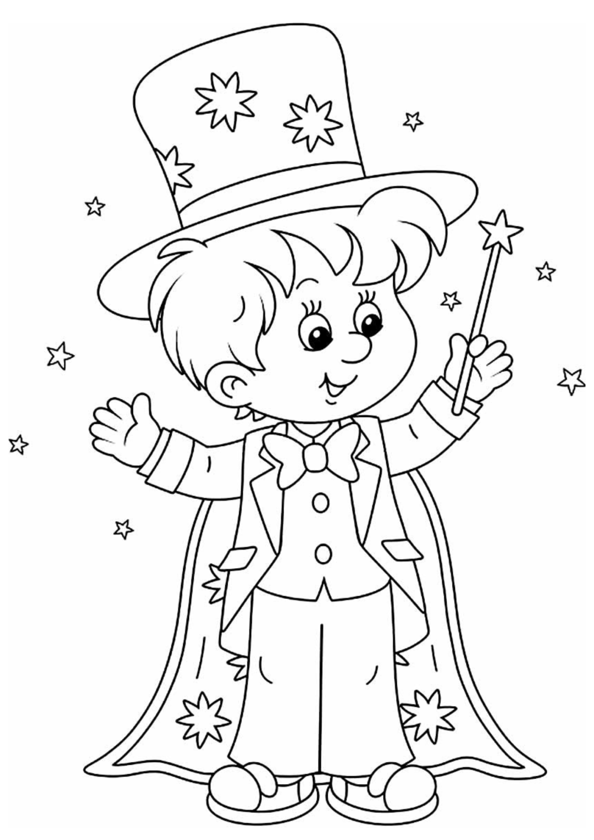 Desenho para Colorir Mágico