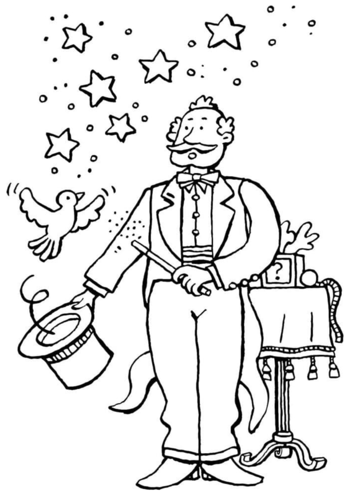 Desenho para Colorir Mágico