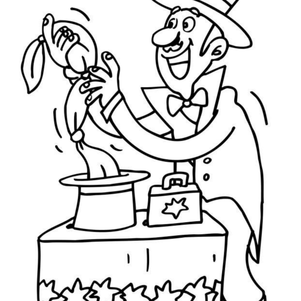 Desenho para Colorir Mágico
