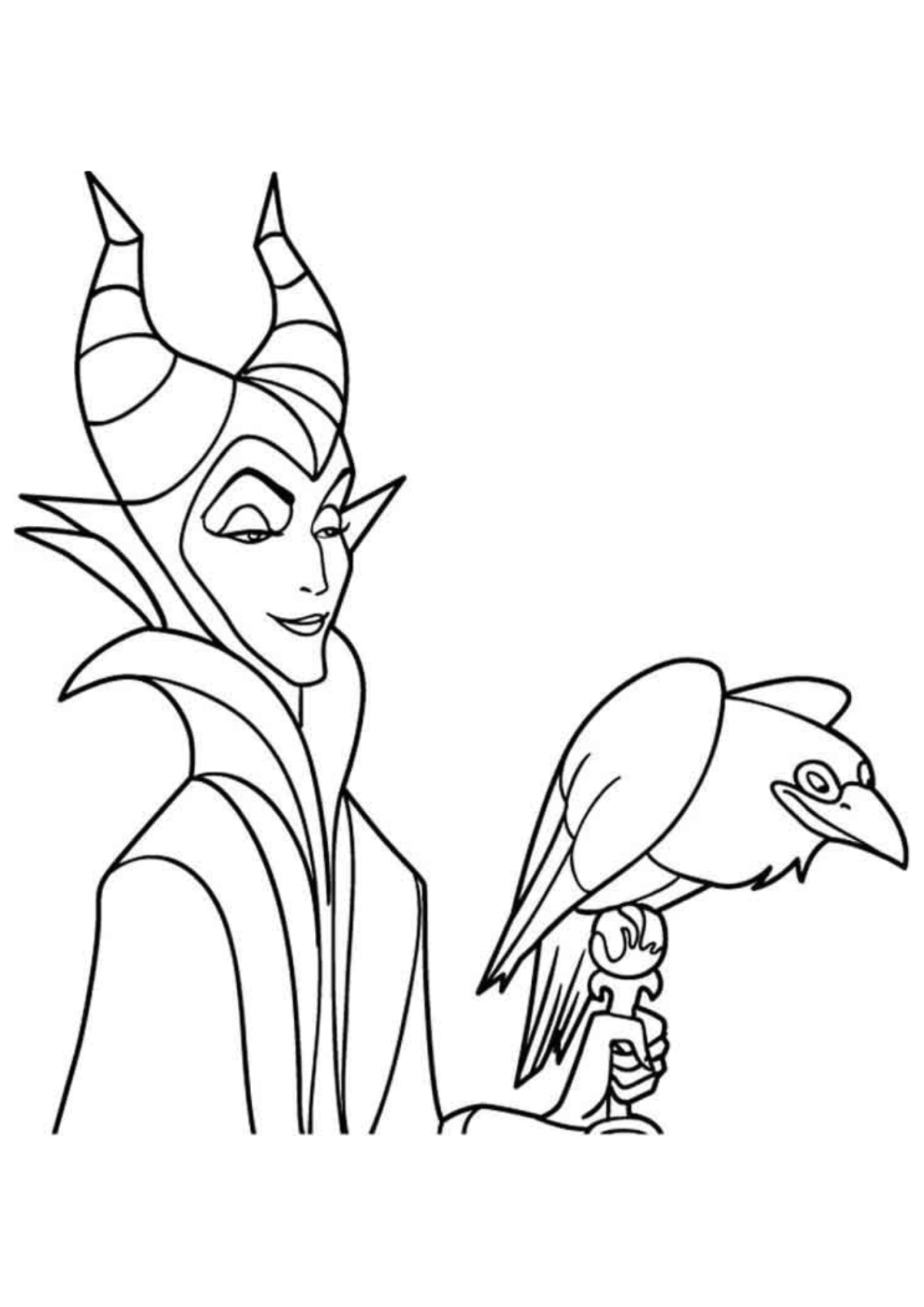 Desenho para Colorir Malévola