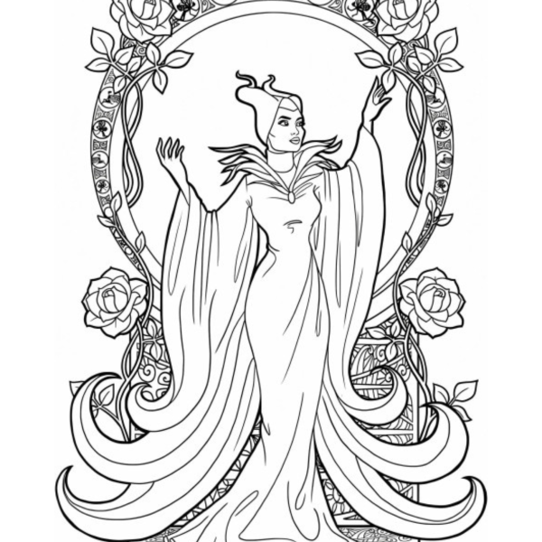 Desenho para Colorir Malévola