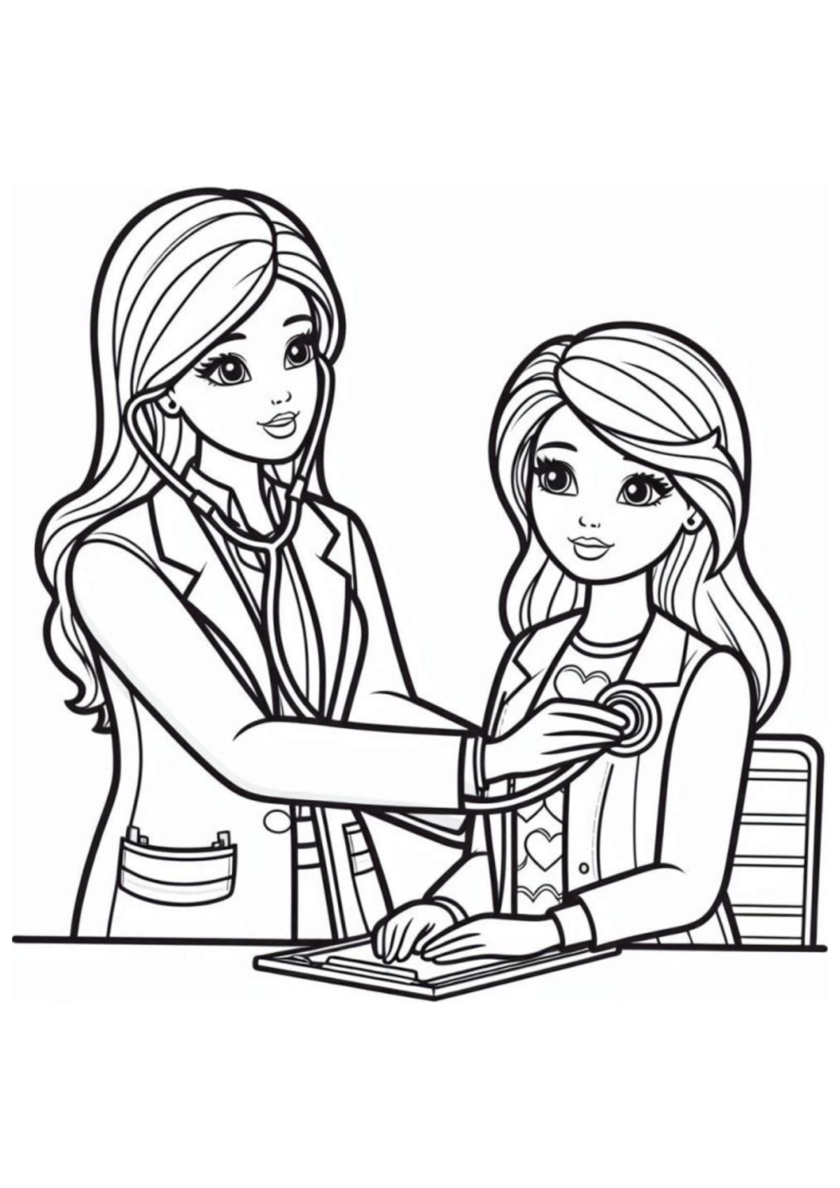 Desenho para Colorir Médico