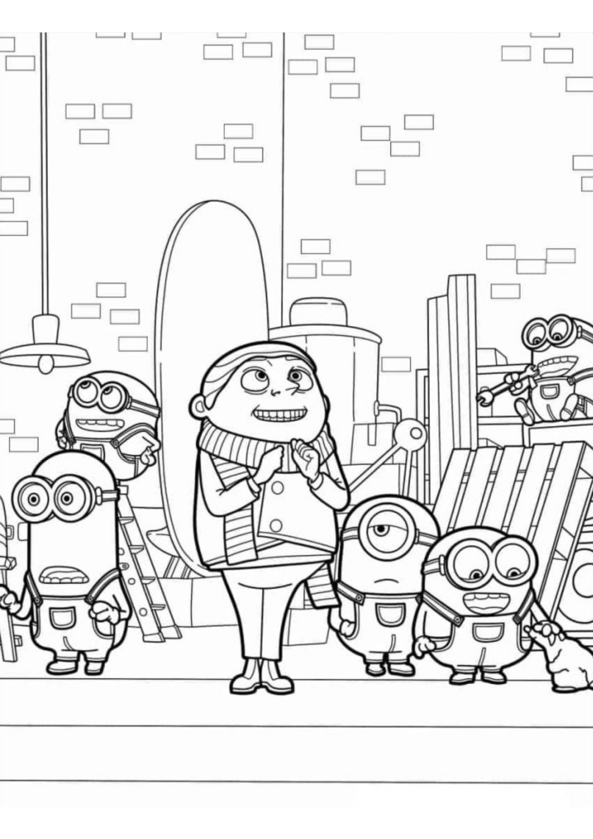 Desenho para Colorir Meu Malvado Favorito
