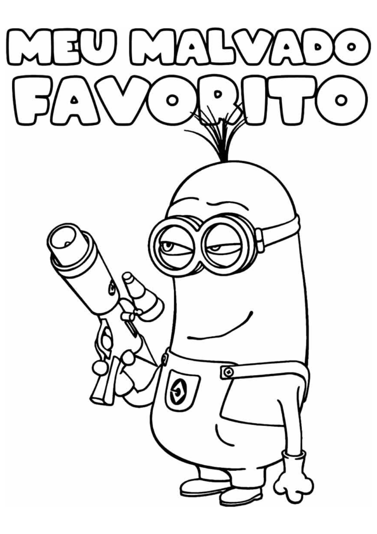 Desenho para Colorir Meu Malvado Favorito
