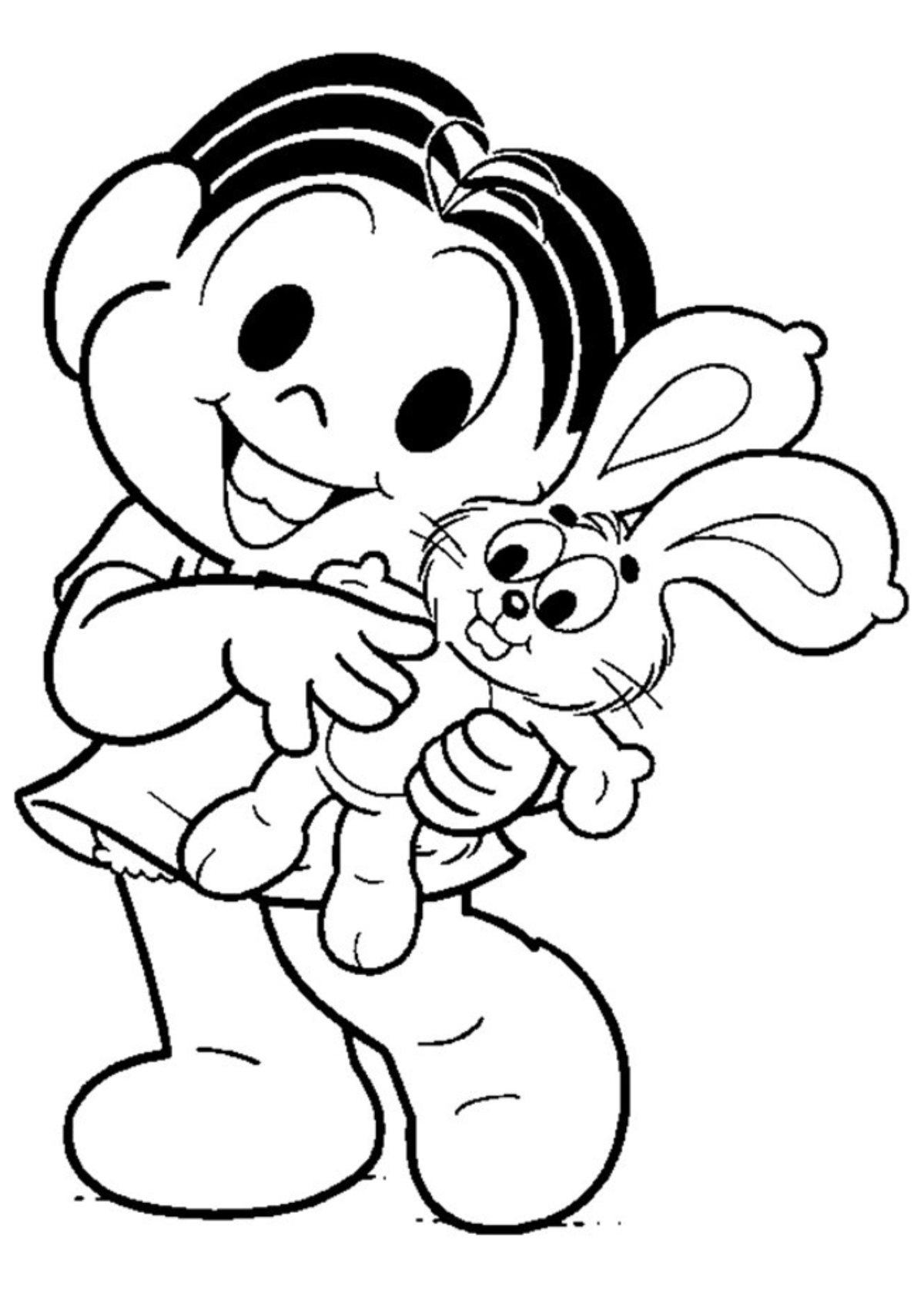 Desenho para Colorir Mônica