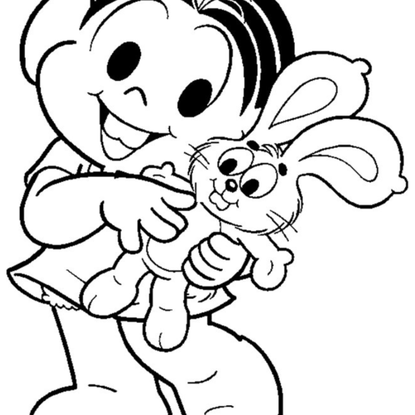 Desenho para Colorir Mônica