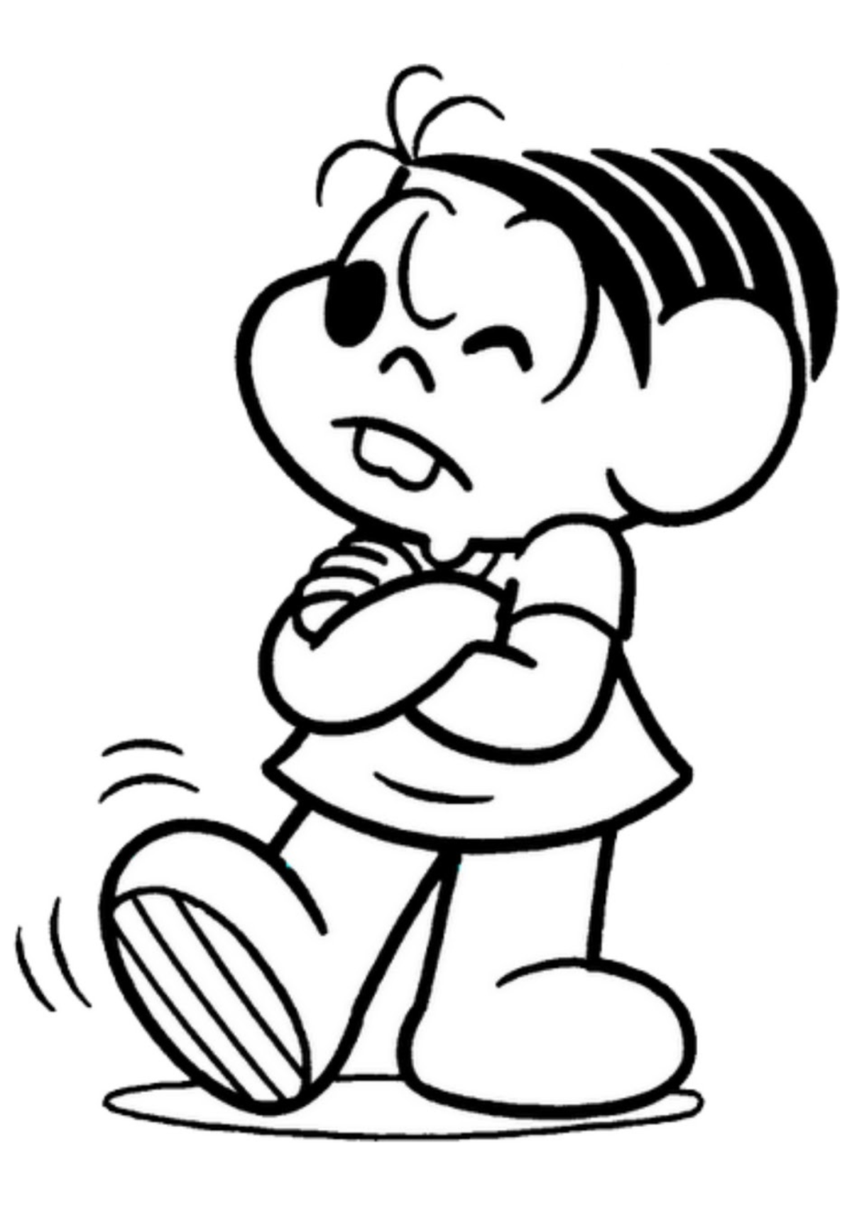 Desenho para Colorir Mônica