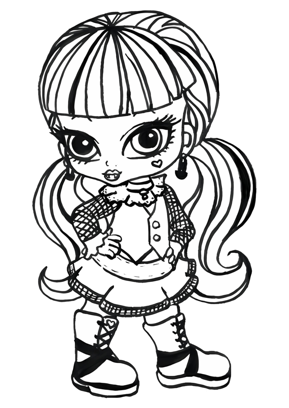 Desenho para Colorir Monster High