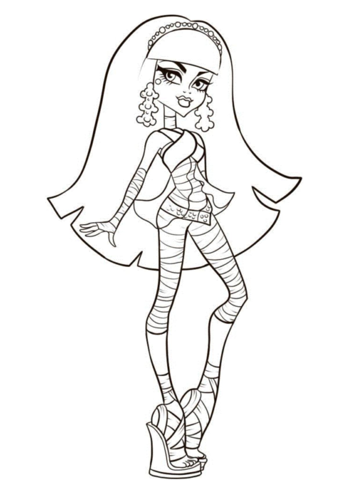 Desenho para Colorir Monster High