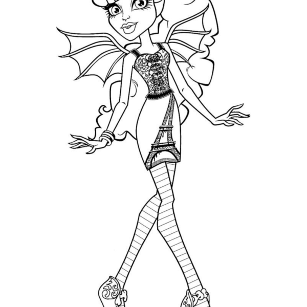 Desenho para Colorir Monster High