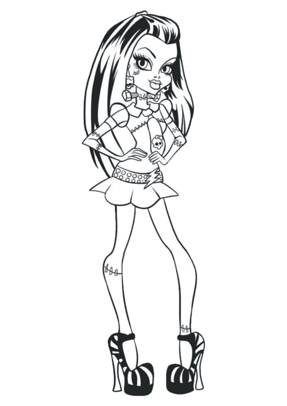 Desenho para Colorir Monster High