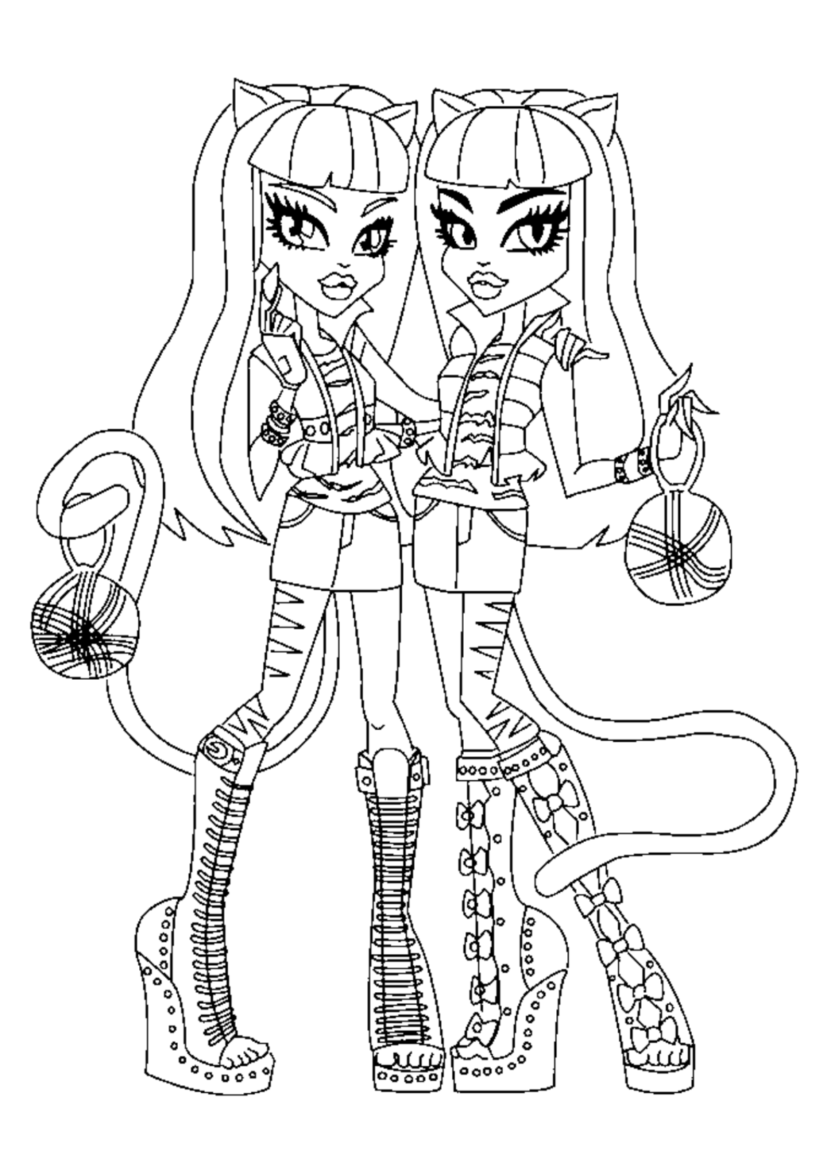 Desenho para Colorir Monster High