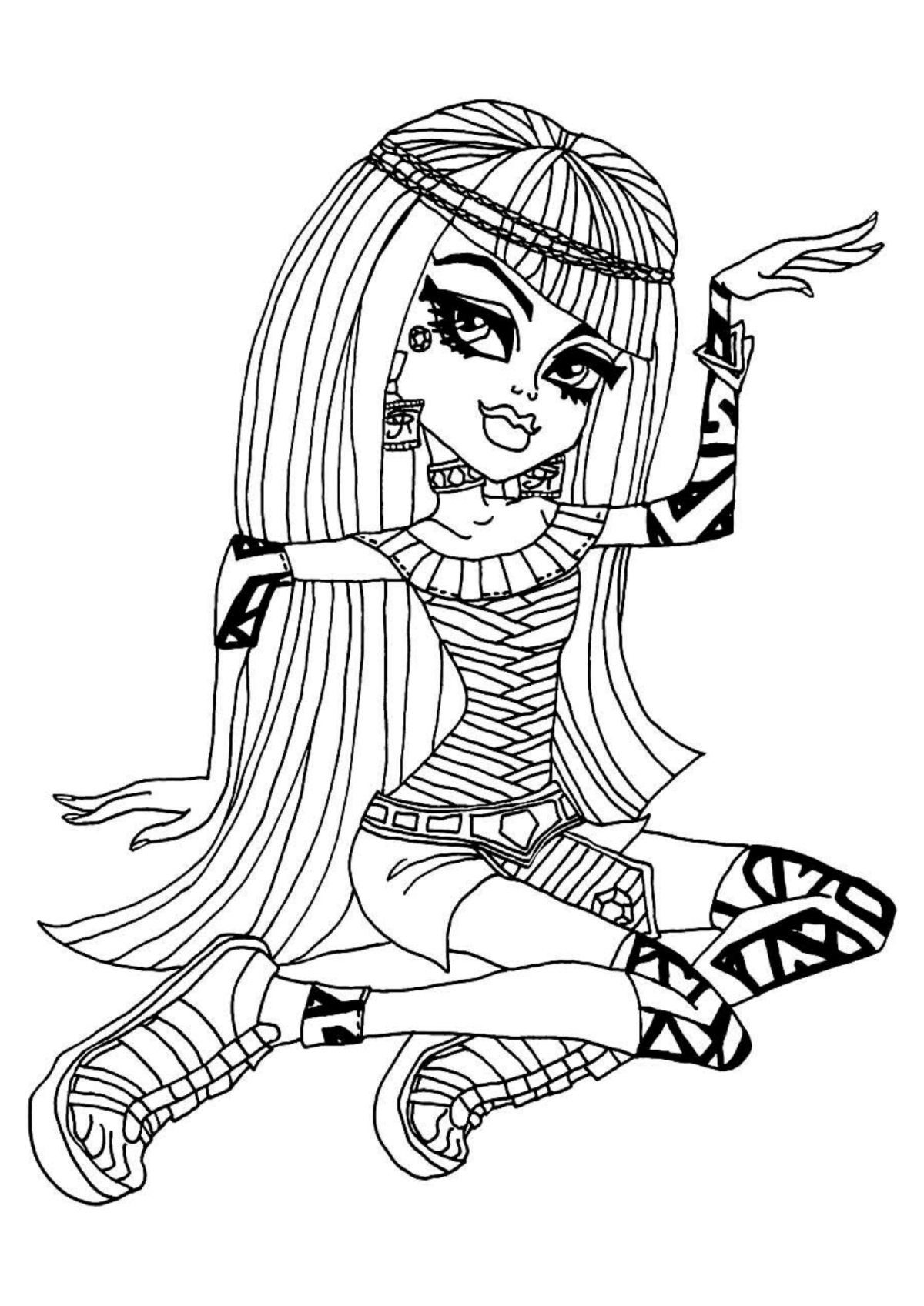 Desenho para Colorir Monster High