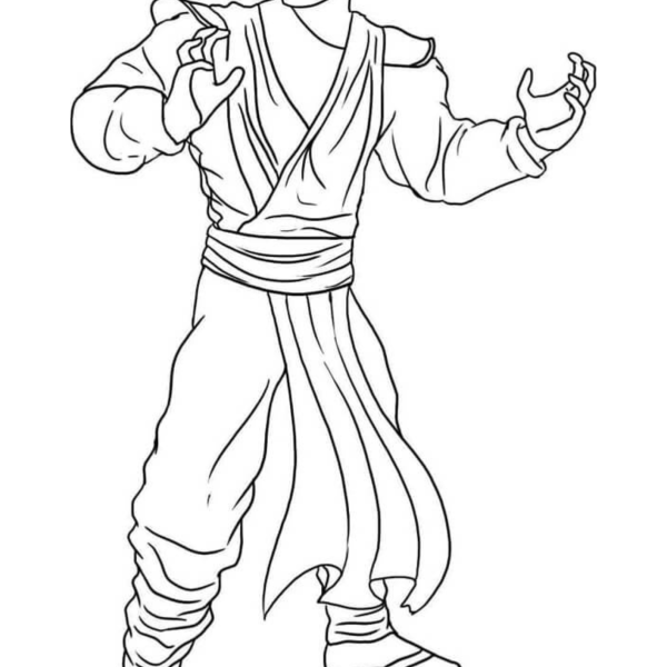 Desenho para Colorir Mortal Kombat