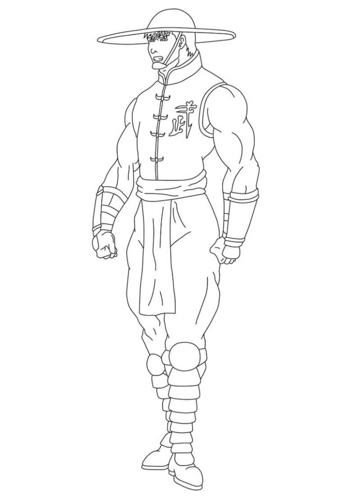 Desenho para Colorir Mortal Kombat