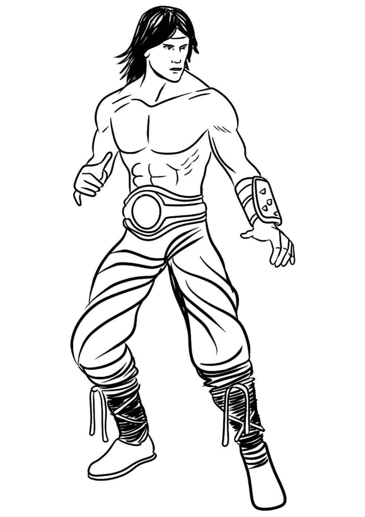 Desenho para Colorir Mortal Kombat