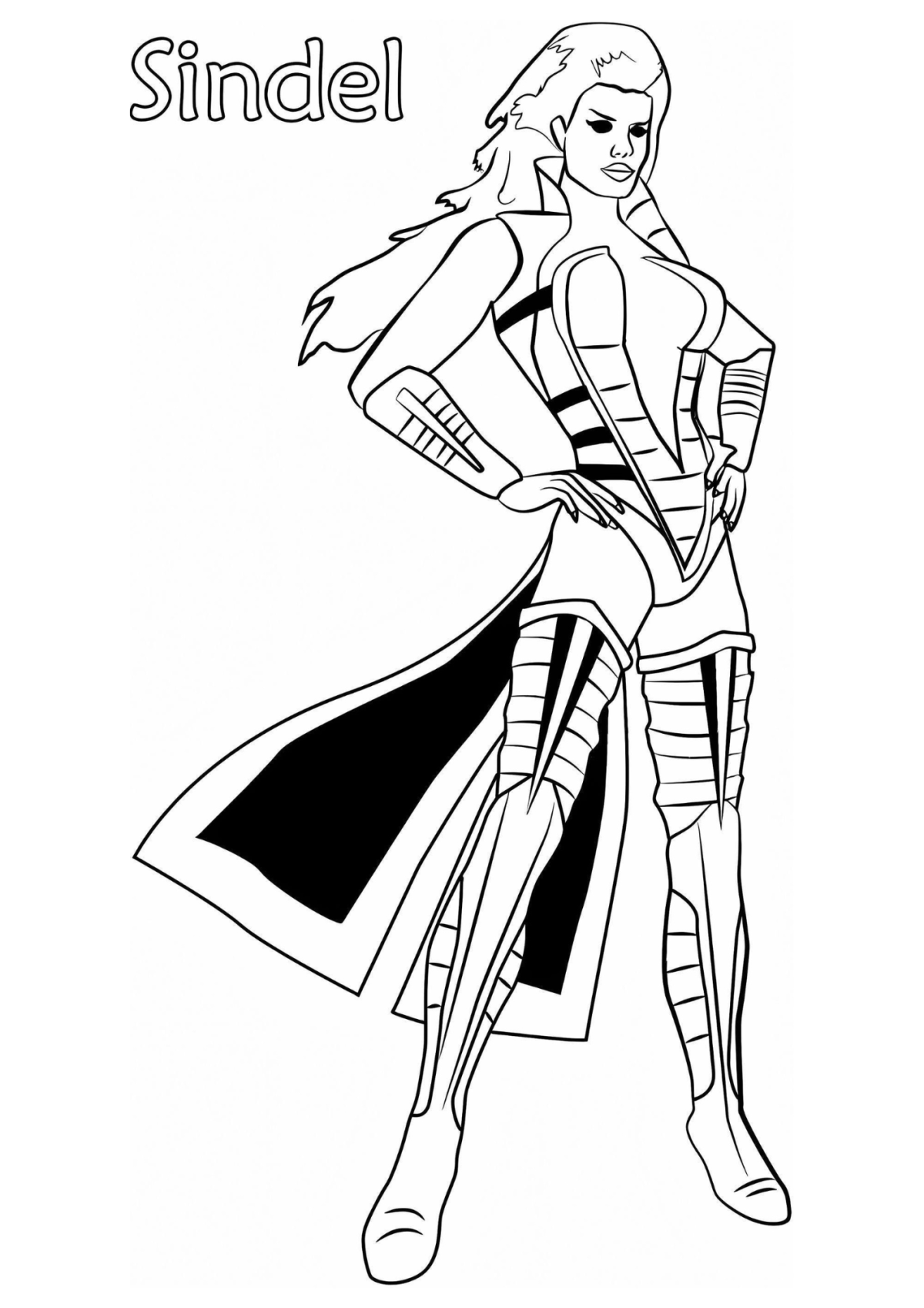 Desenho para Colorir Mortal Kombat
