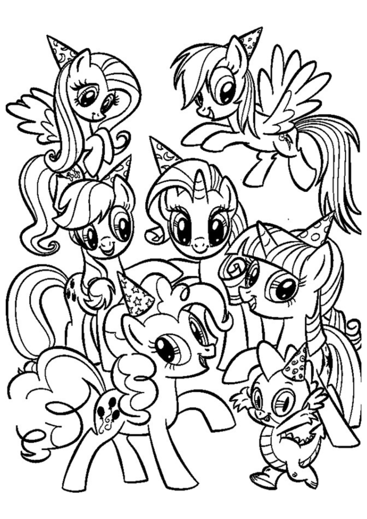 Desenho para Colorir My Little Pony
