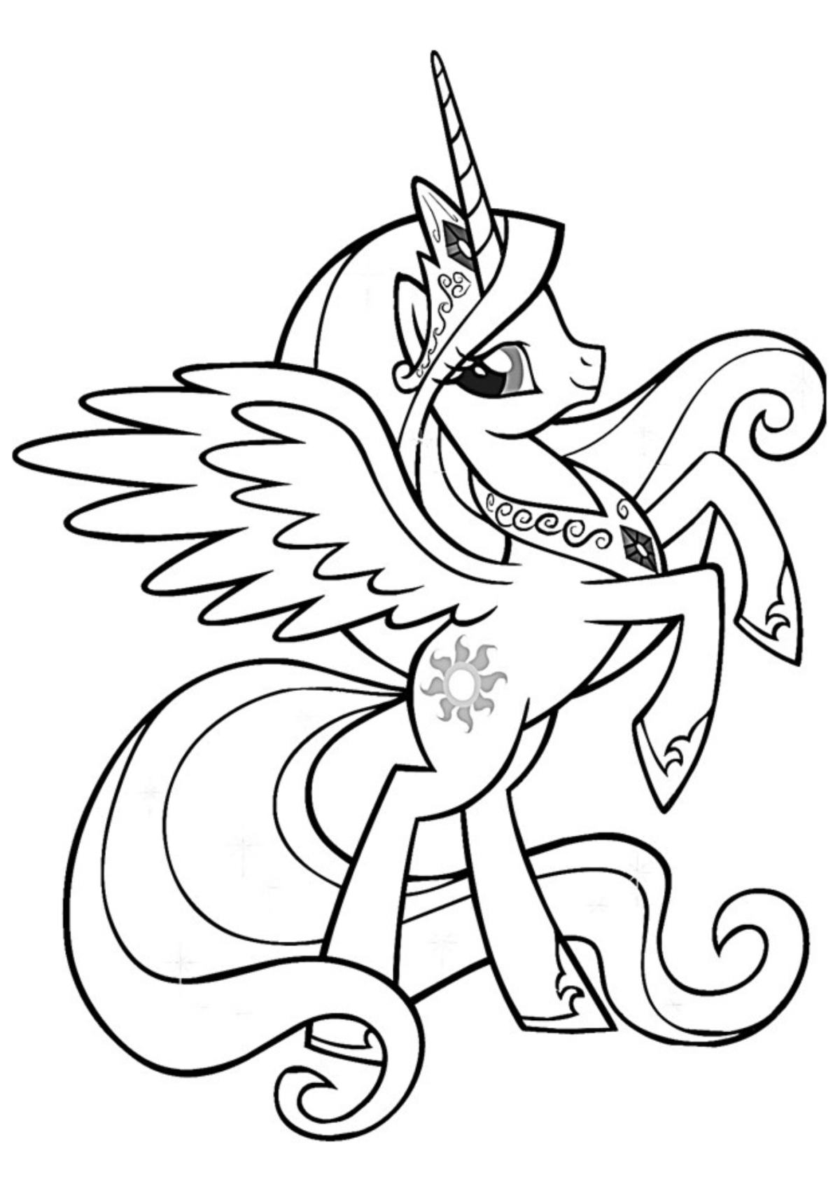 Desenho para Colorir My Little Pony