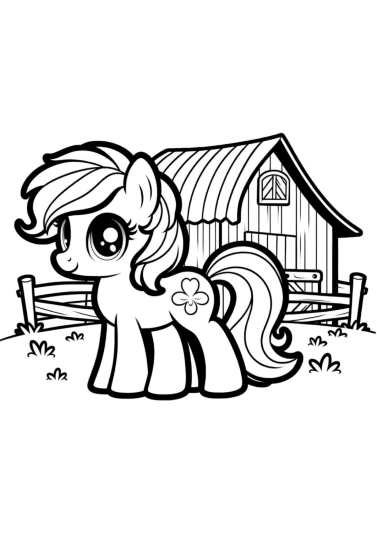 Desenho para Colorir My Little Pony