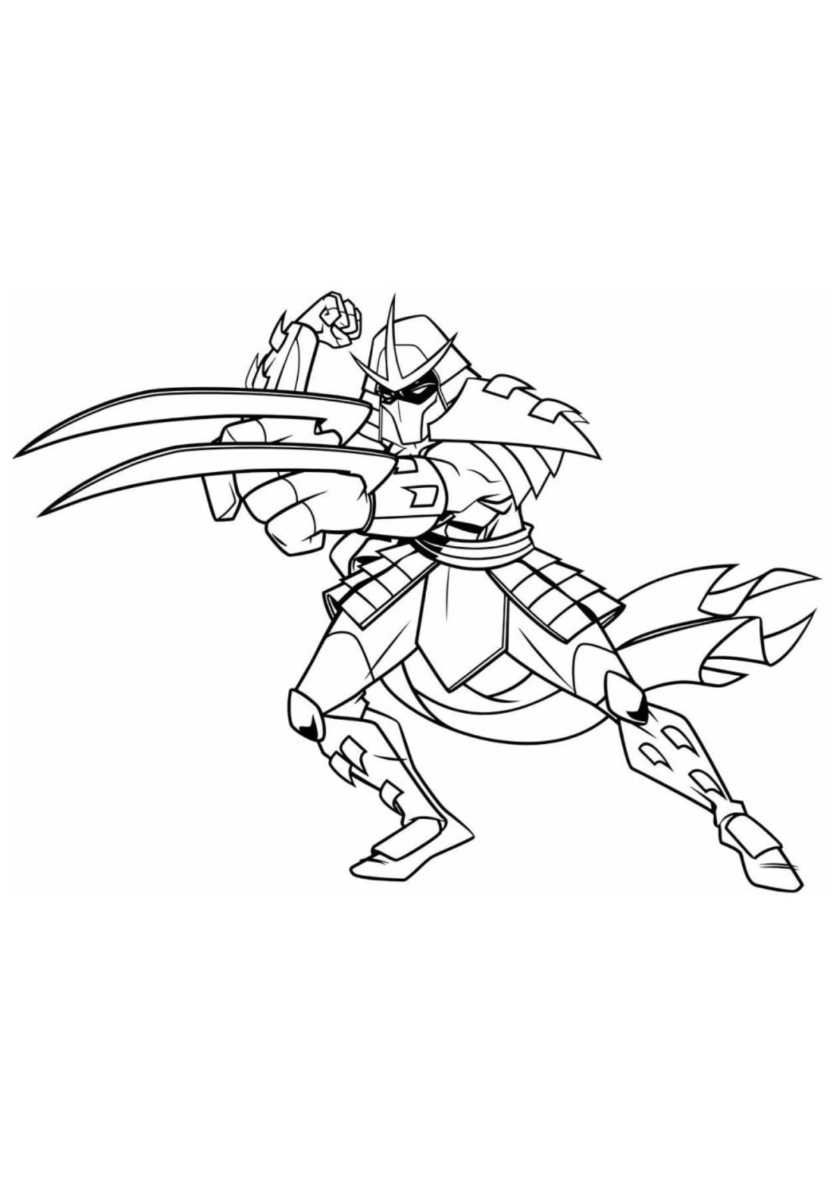Desenho para Colorir Ninja