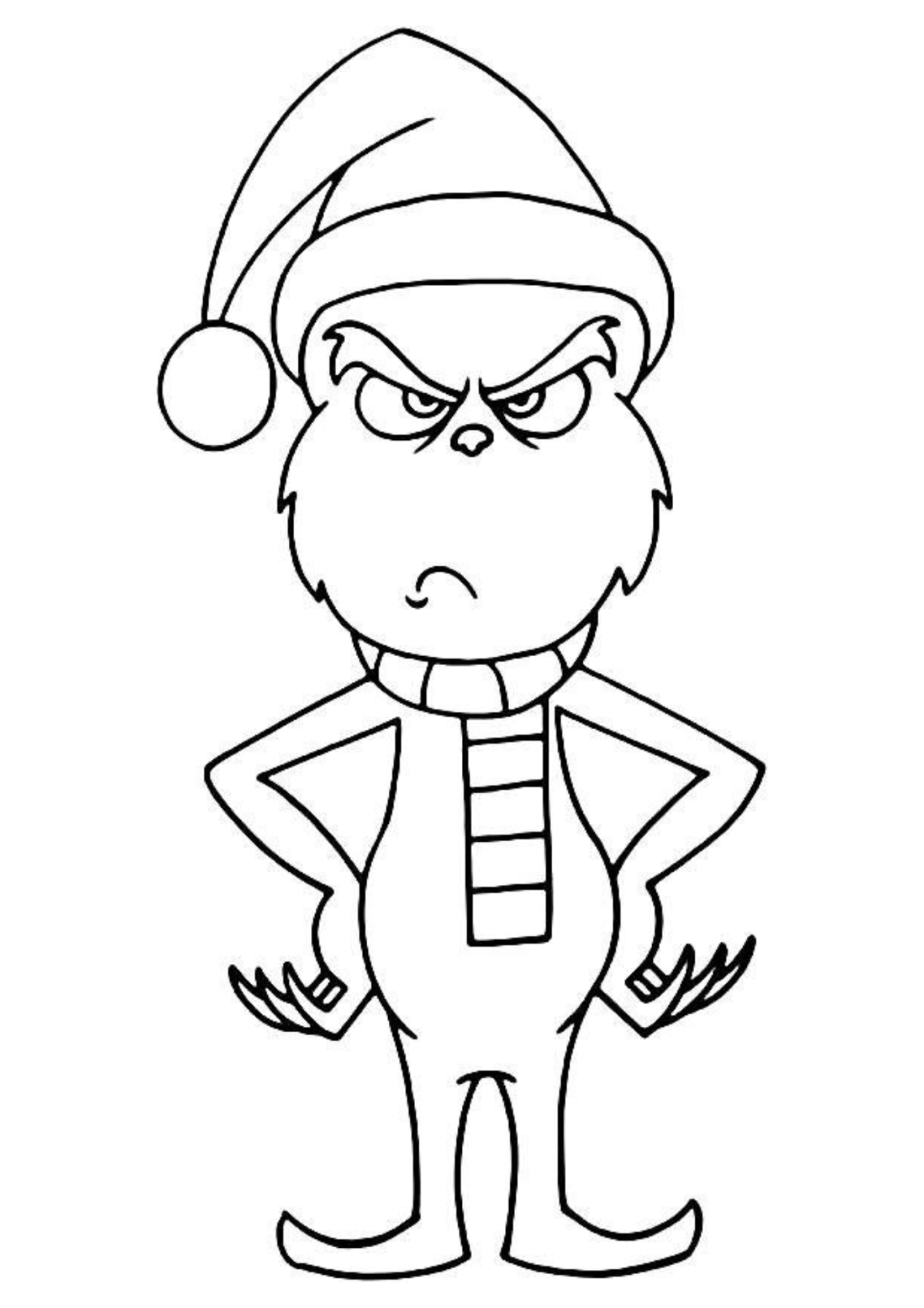 Desenho para Colorir O Grinch