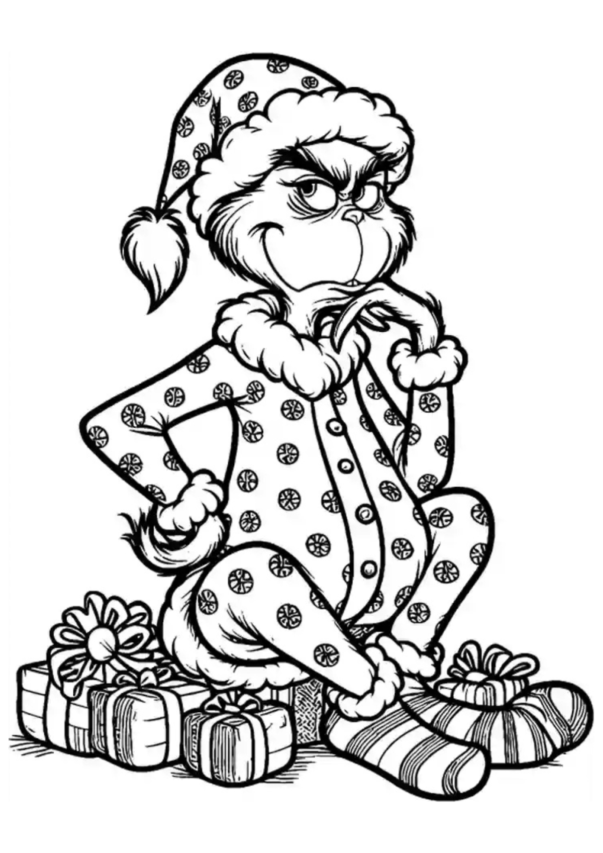 Desenho para Colorir O Grinch