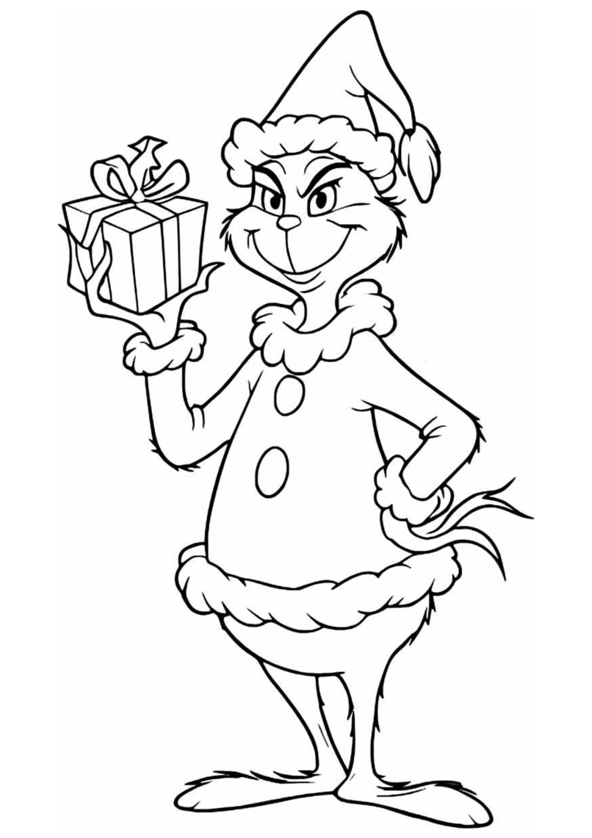 Desenho para Colorir O Grinch