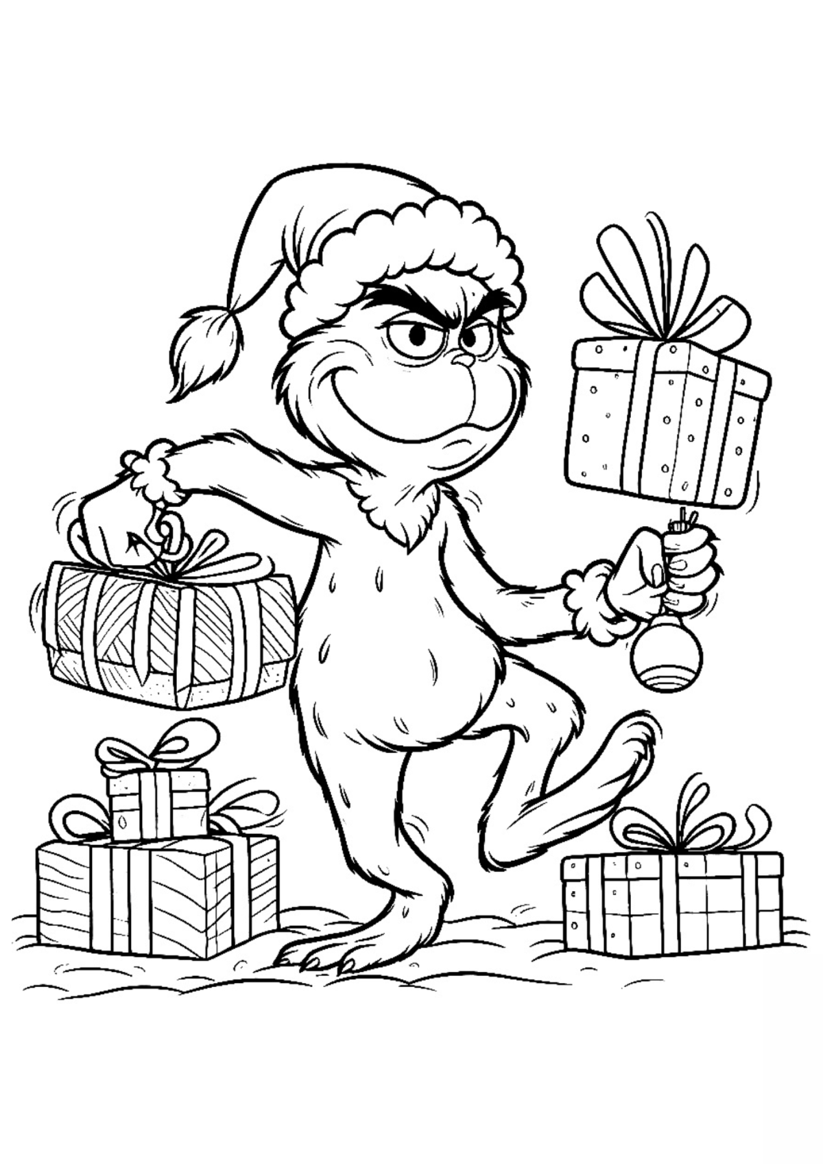 Desenho para Colorir O Grinch