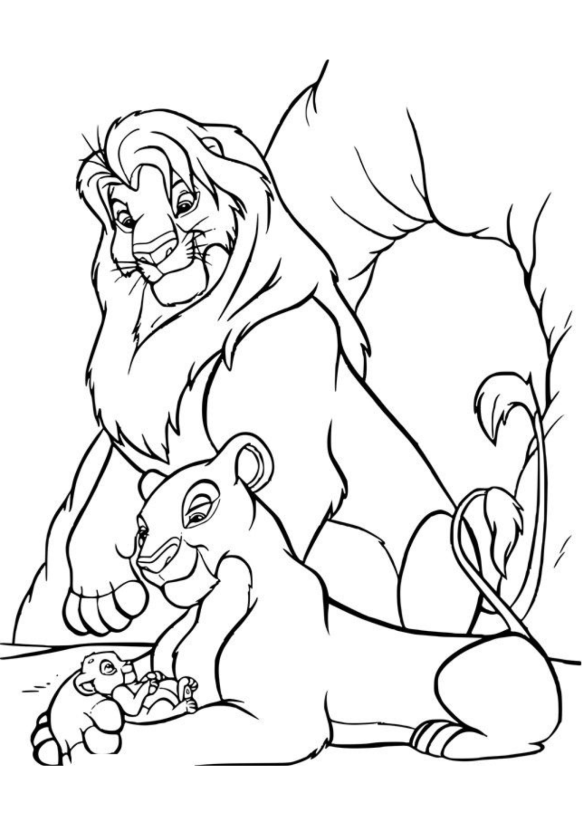Desenho para Colorir O Rei Leão