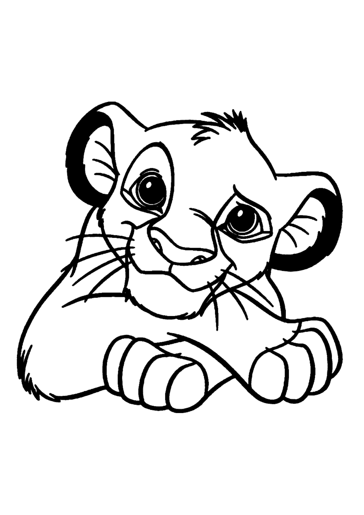 Desenho para Colorir O Rei Leão