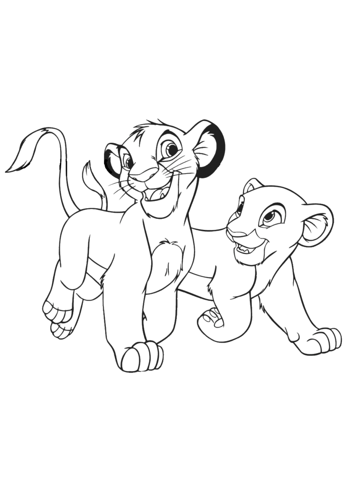 Desenho para Colorir O Rei Leão