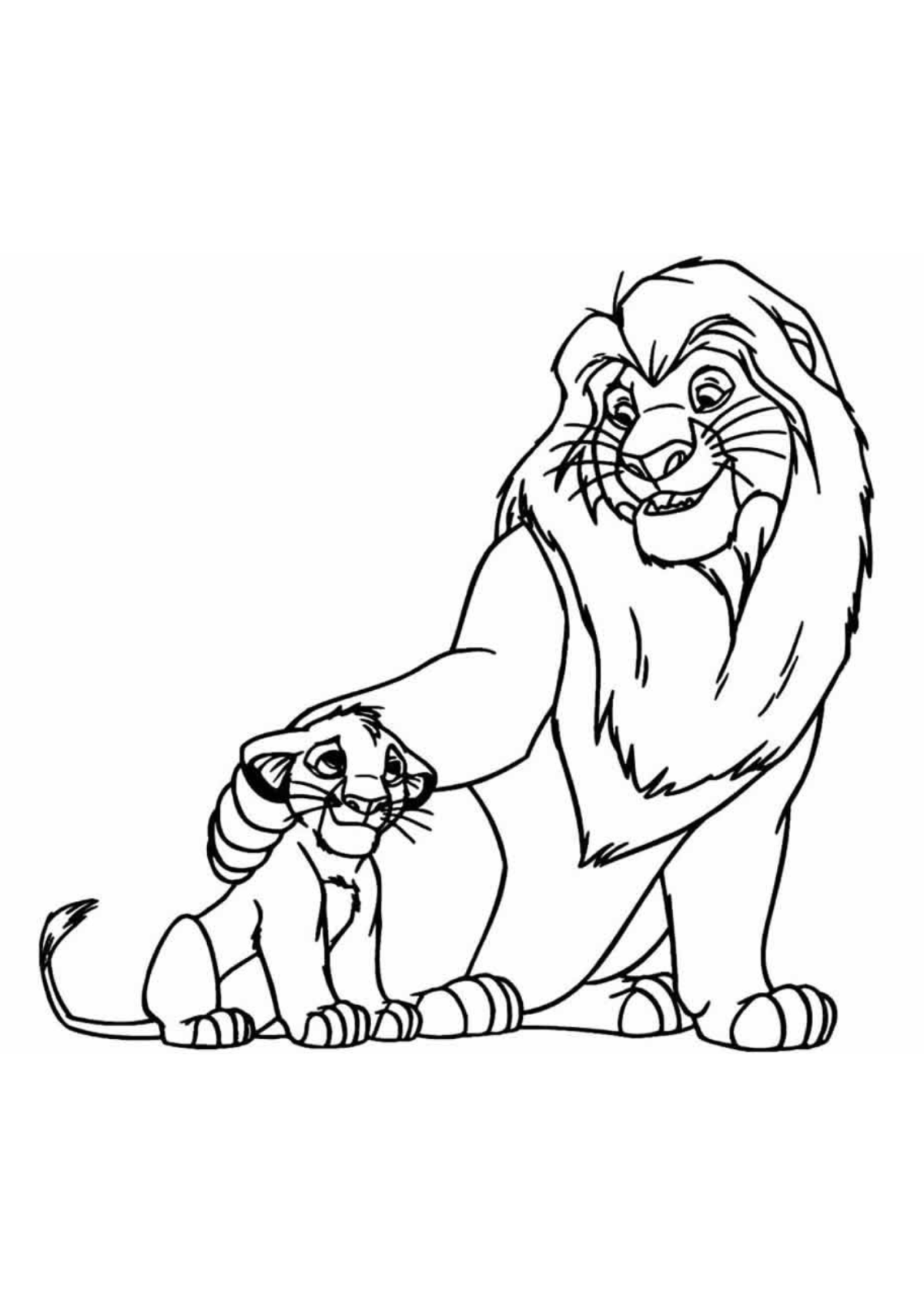 Desenho para Colorir O Rei Leão
