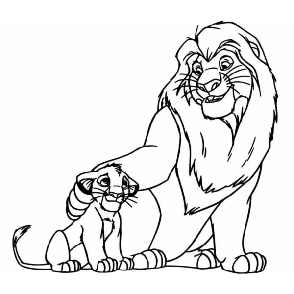 Desenho para Colorir O Rei Leão