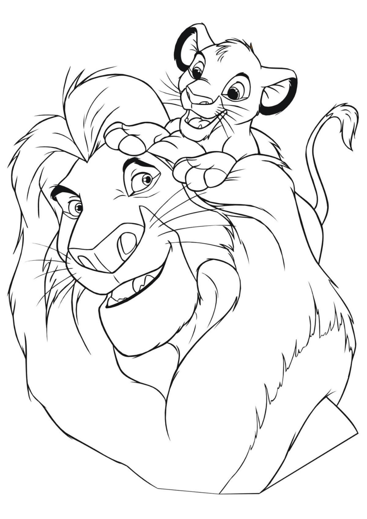 Desenho para Colorir O Rei Leão