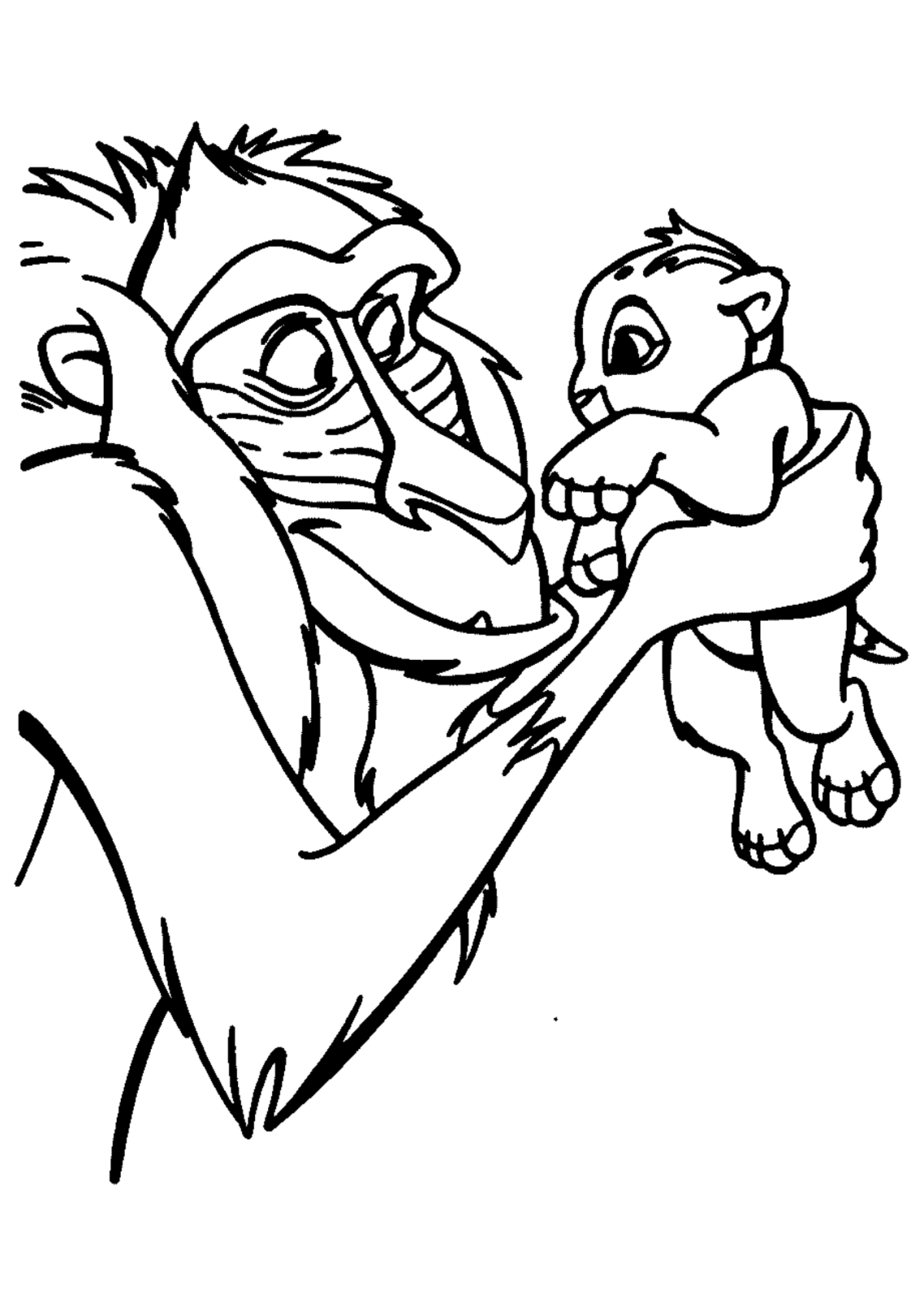 Desenho para Colorir O Rei Leão