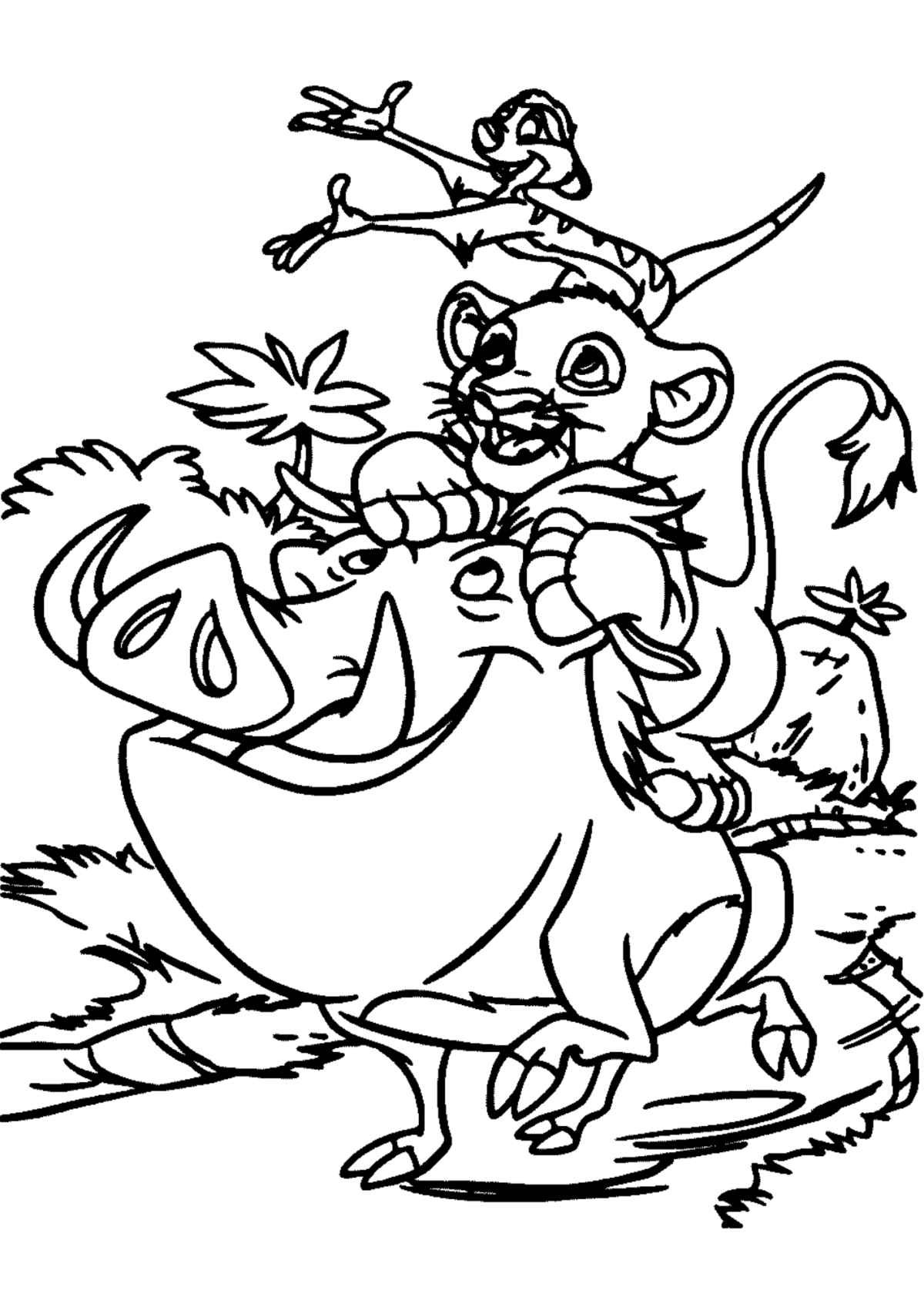 Desenho para Colorir O Rei Leão