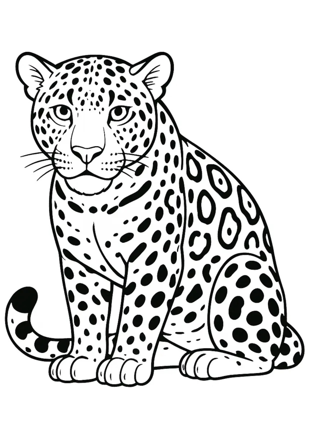 Desenho para Colorir Onça