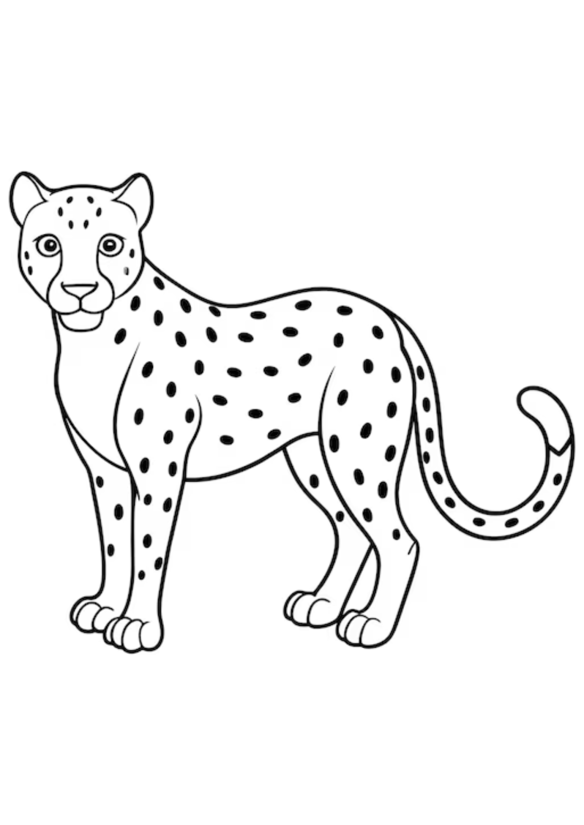 Desenho para Colorir Onça
