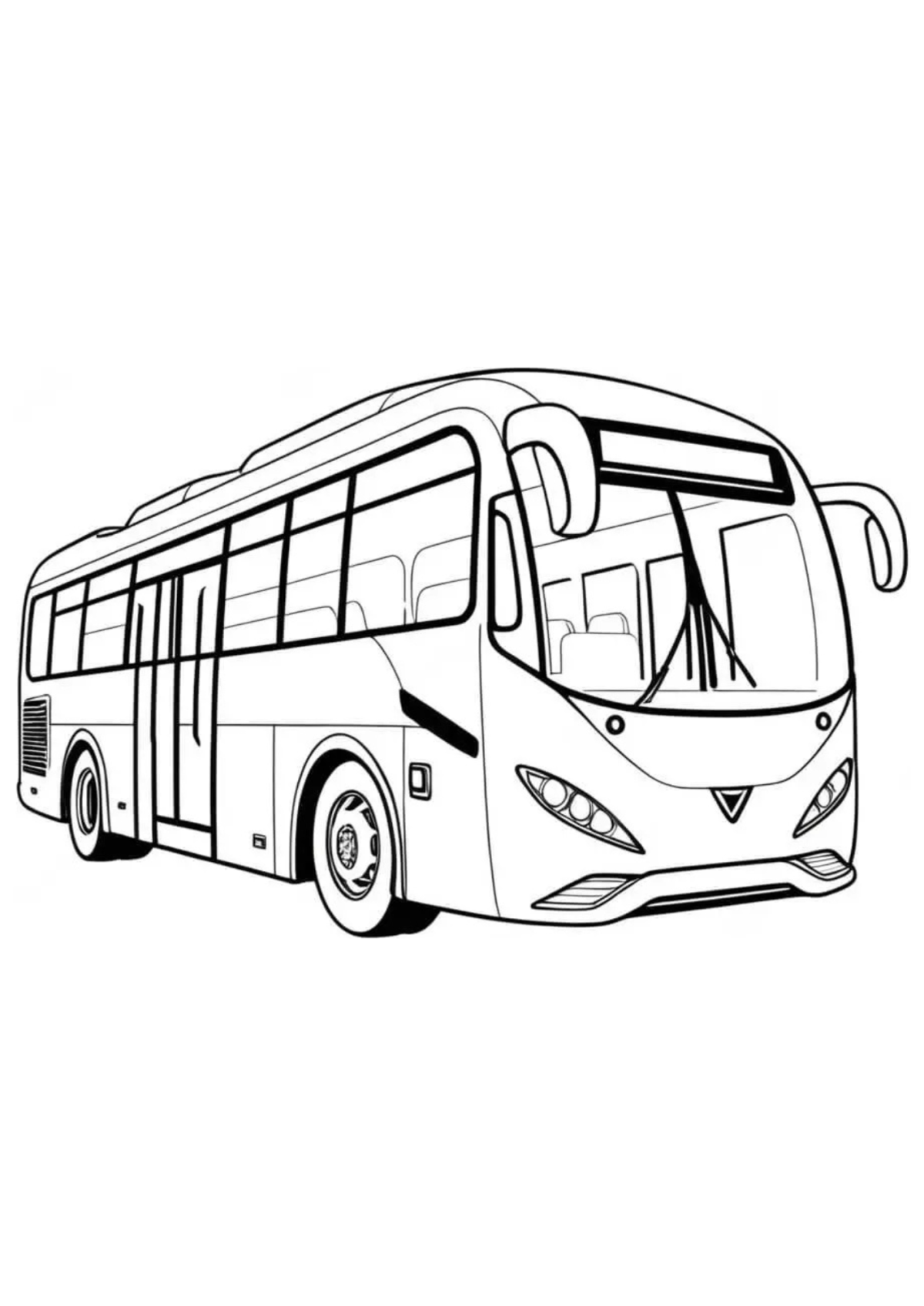 Desenho para Colorir Ônibus