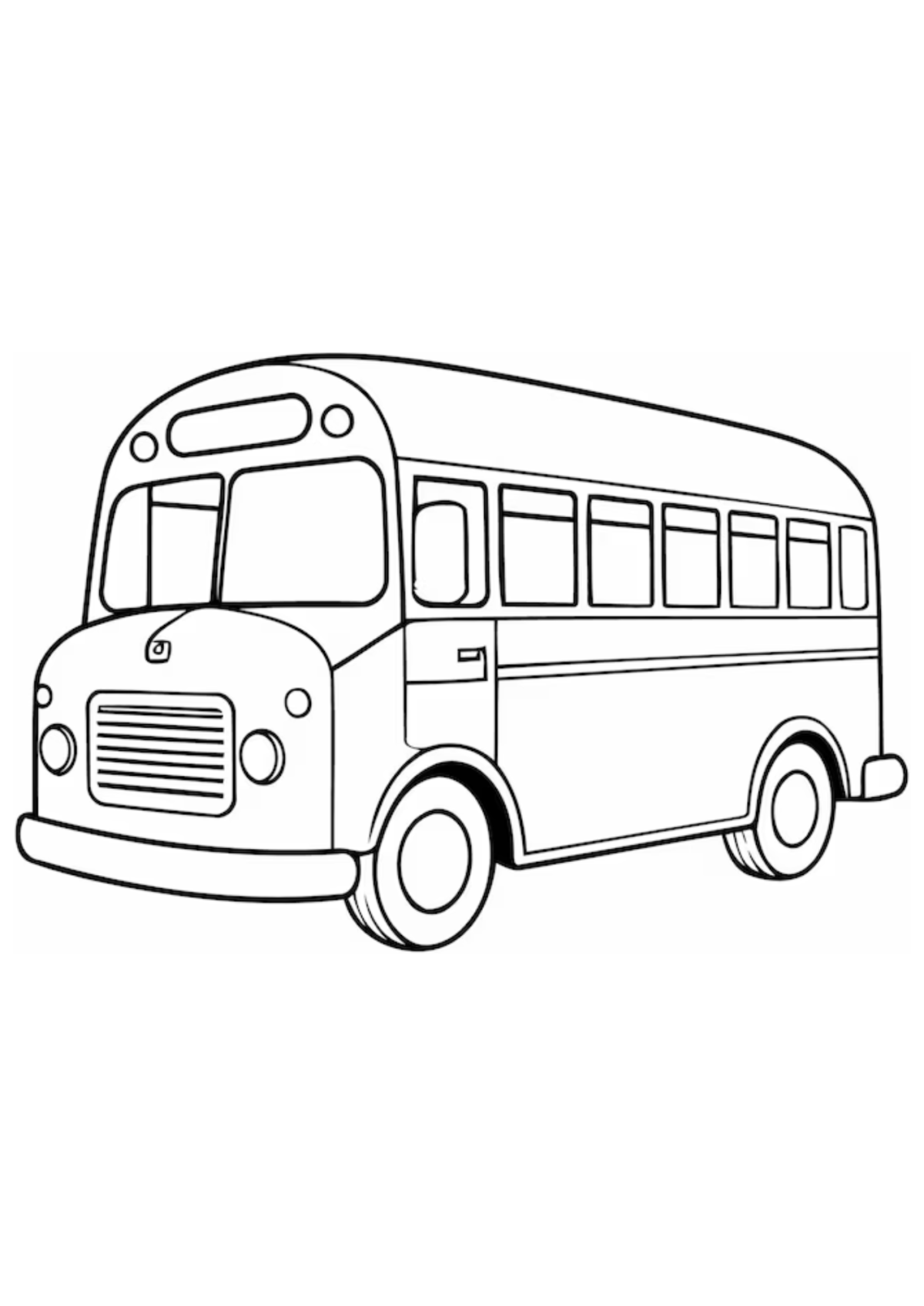Desenho para Colorir Ônibus