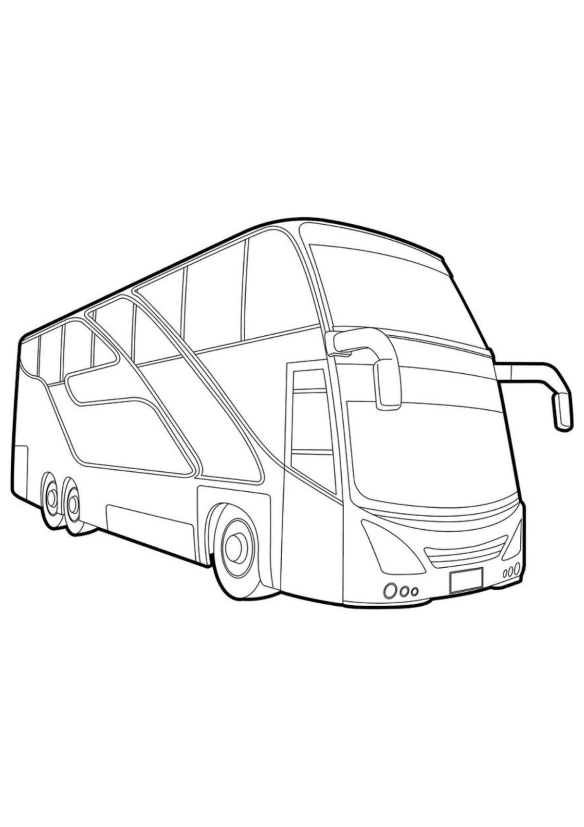 Desenho para Colorir Ônibus