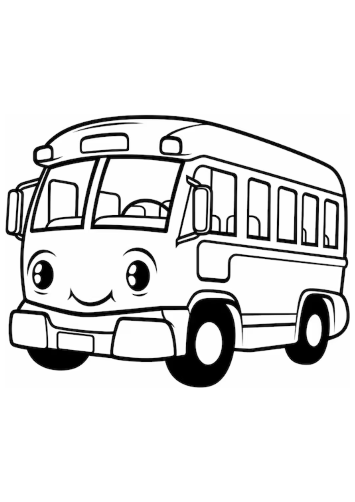 Desenho para Colorir Ônibus