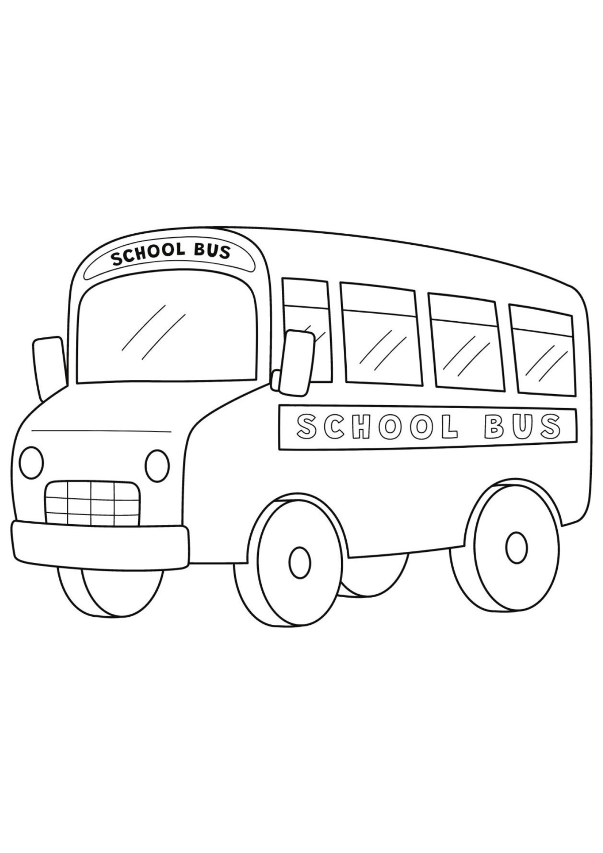 Desenho para Colorir Ônibus