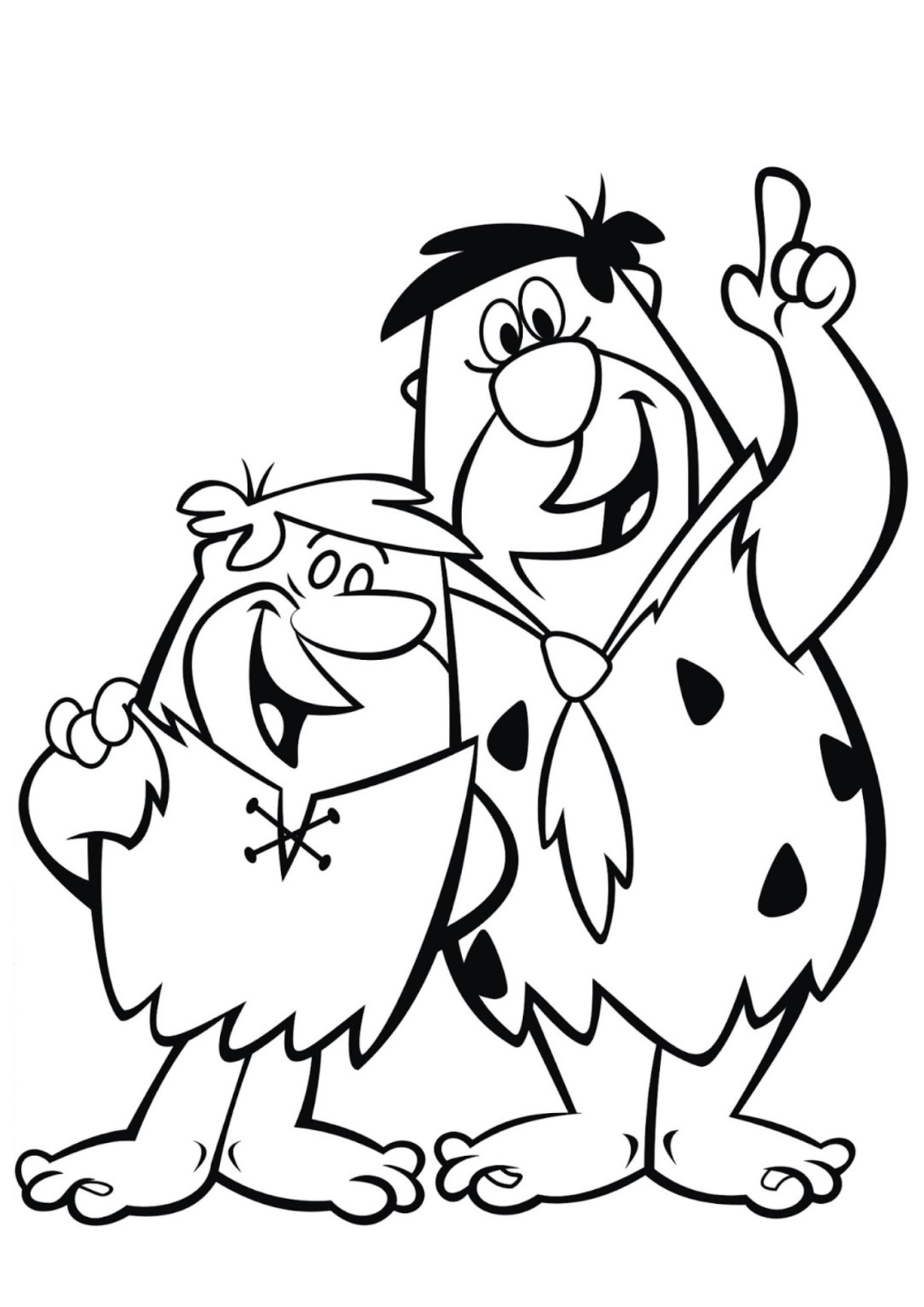 Desenho para Colorir Os Flintstones