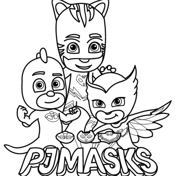 Desenho para Colorir PJ Masks