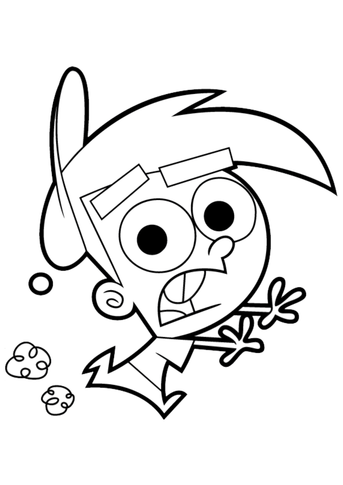 Desenho para Colorir Padrinhos Mágicos