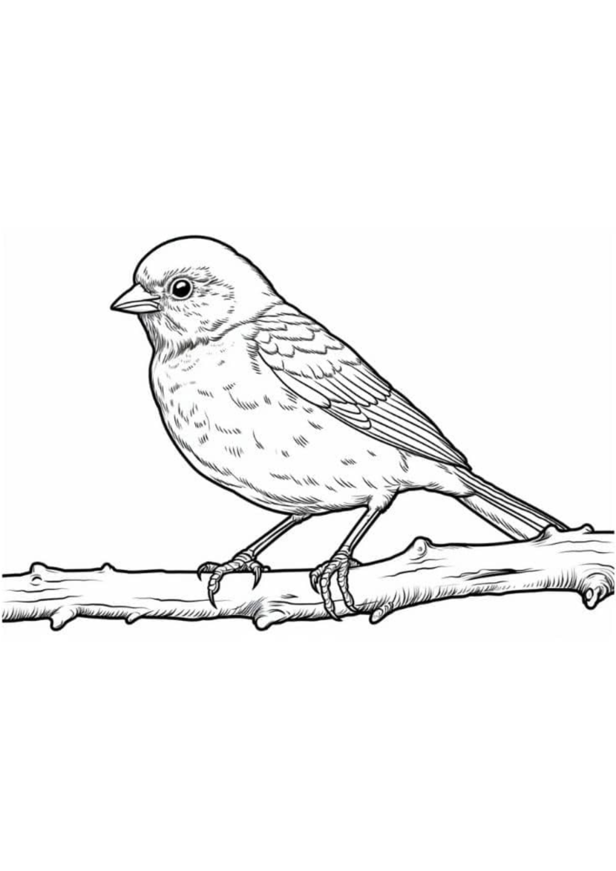 Desenho para Colorir Pássaro