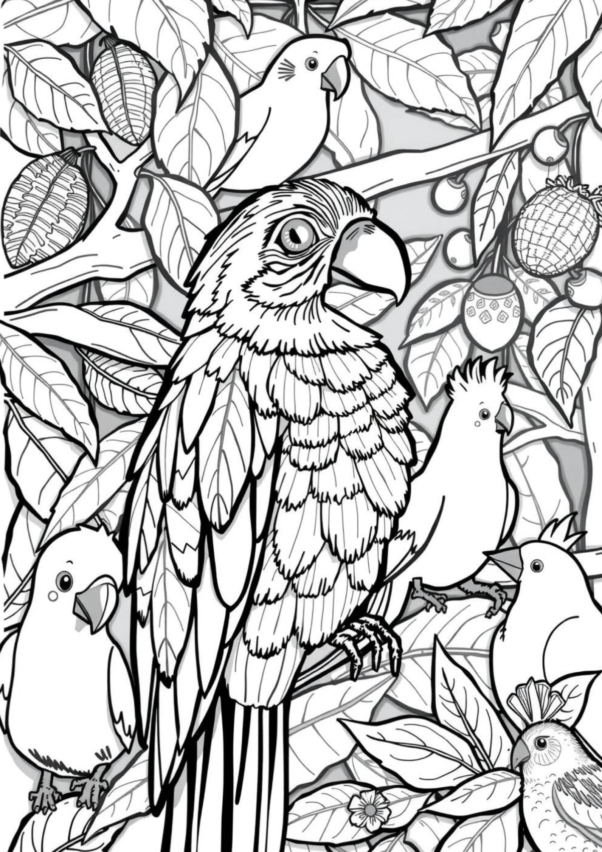 Desenho para Colorir Pássaro