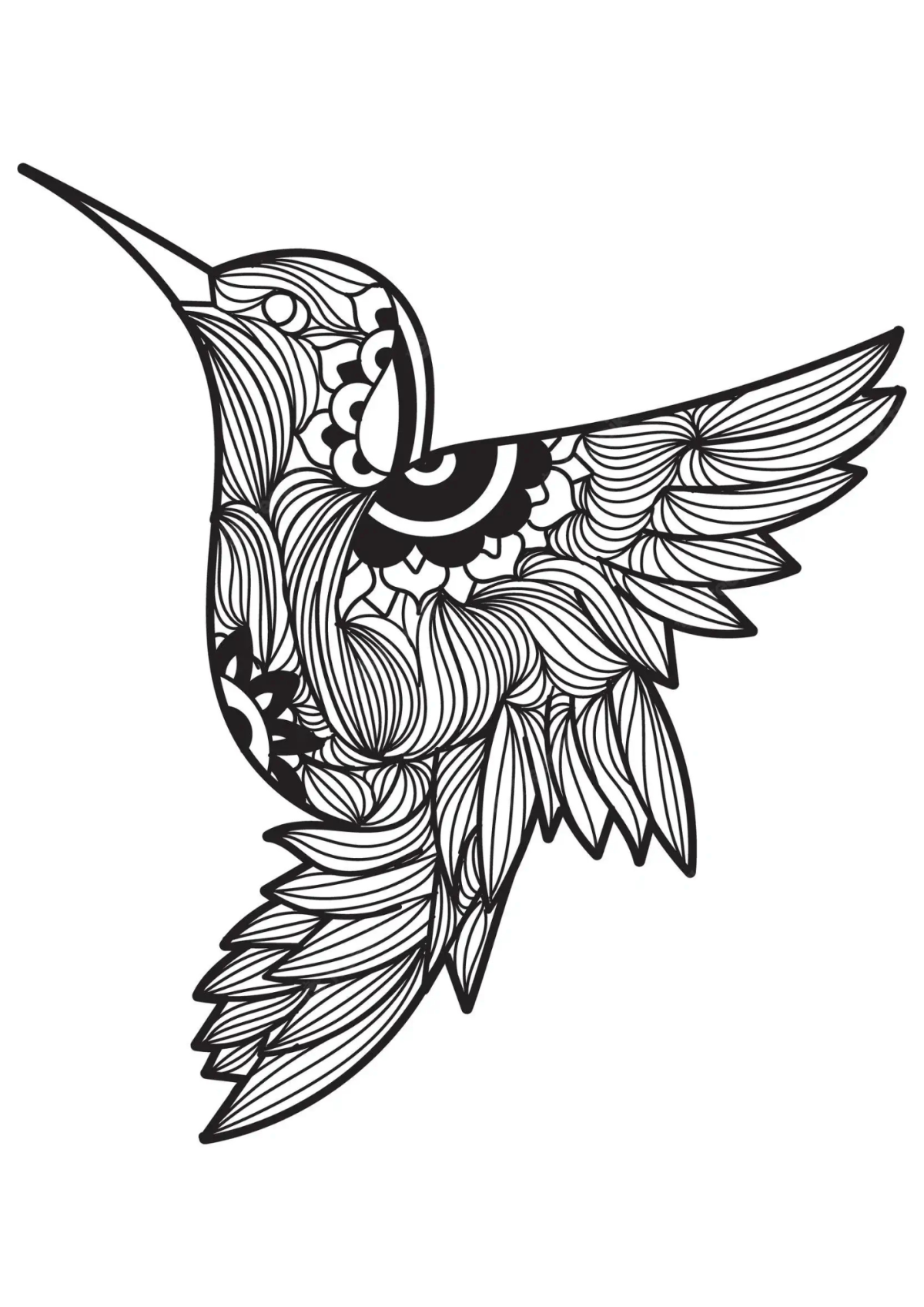 Desenho para Colorir Pássaro